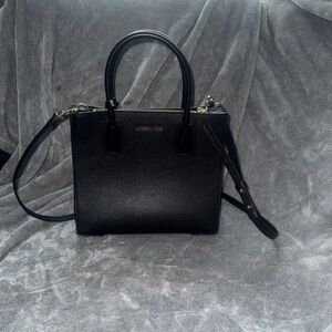 Michael Kors Black Satchel with Detachable Strap